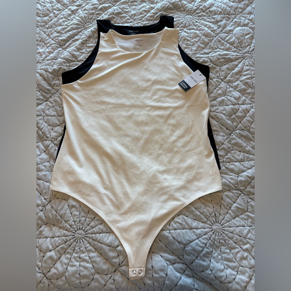 NWT - set of 2 Nine West sleeveless bodysuit